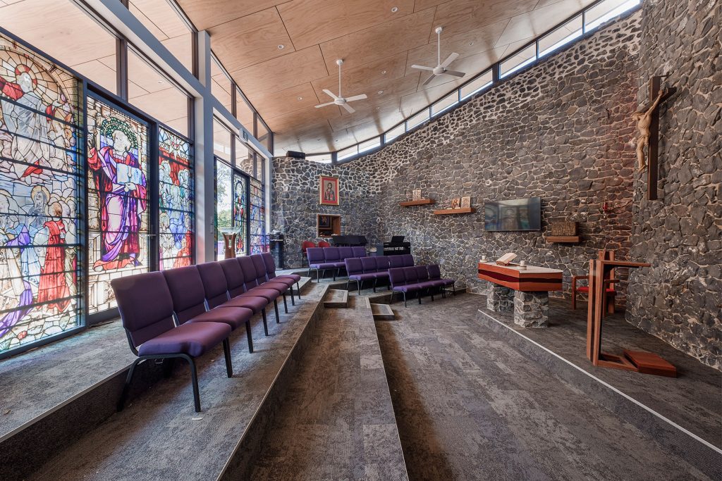 ck architects the chapel project interior church space